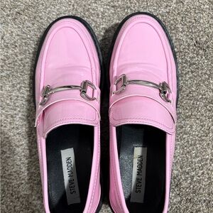 Steve Madden Glossy Pink Patent Loafers